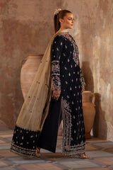 Micro velvet suit unstitched by Kapra collection - Kapra Collection