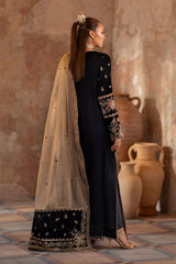 Micro velvet suit unstitched by Kapra collection - Kapra Collection