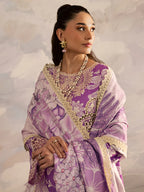 03-Piece Printed Lawn Suit - Unstitched - Kapra Collection