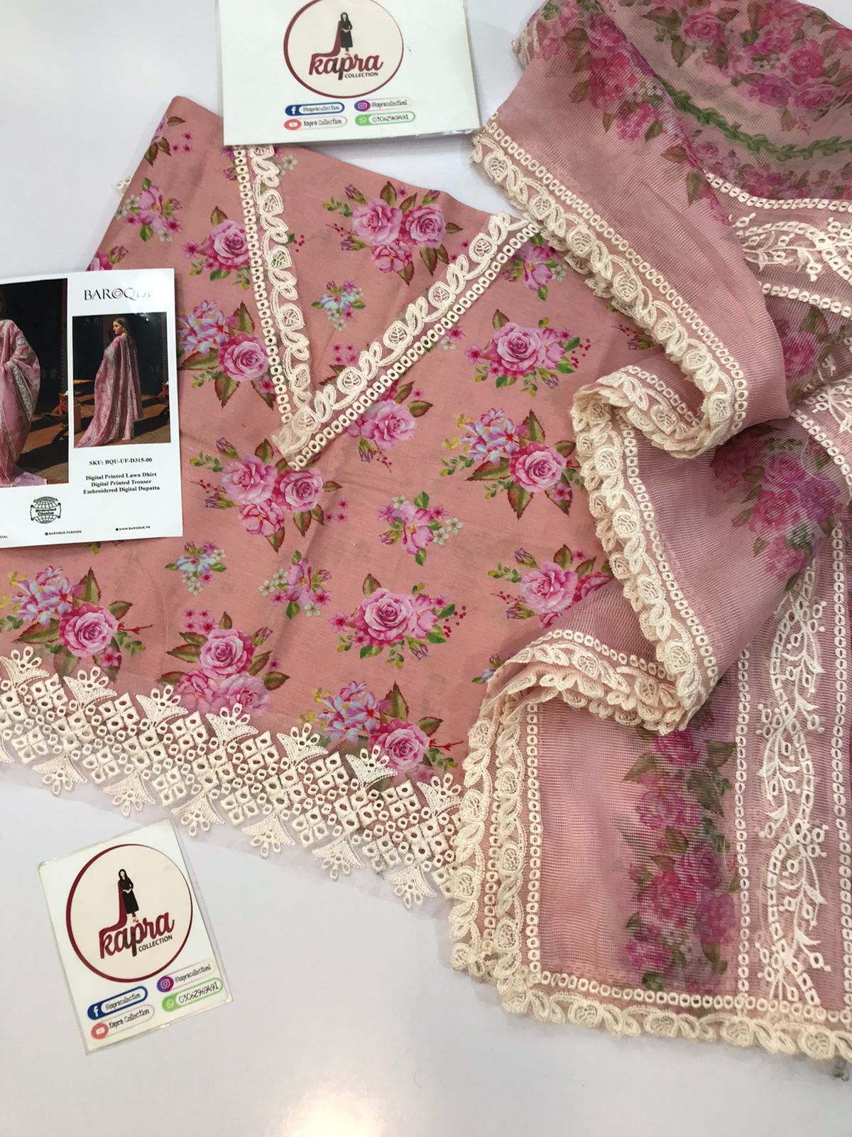 Lawn for women clothing (UNSTITCHED) by Kapra Collection - Kapra Collection