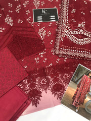 Luxury embroidered lawn summer  collection replica unstitched - Kapra Collection