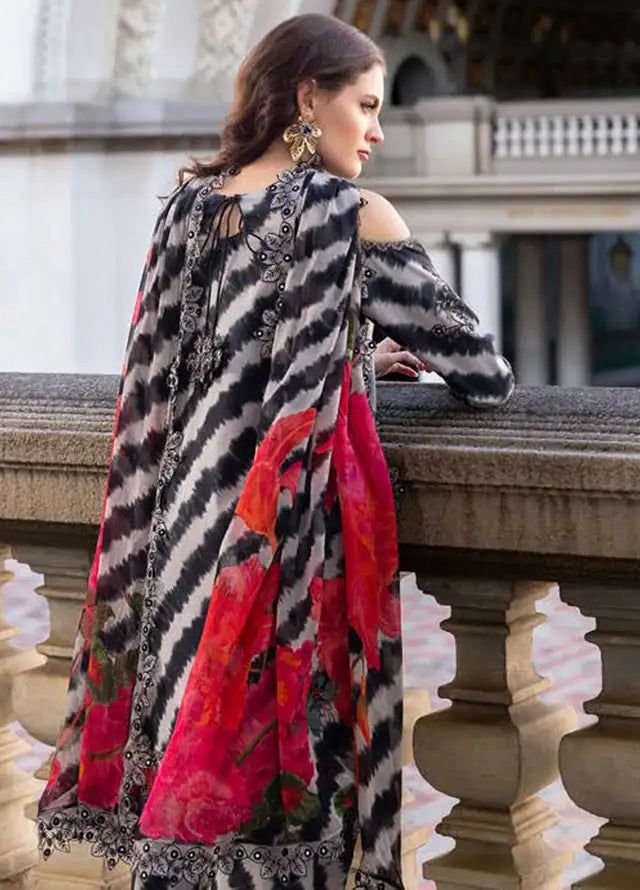 Zebra Lawn unstitched