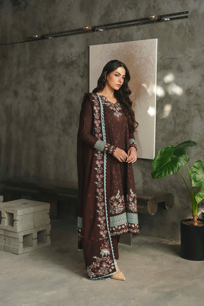 03-Lawn Suit With Thready Embroidery | Unstitched