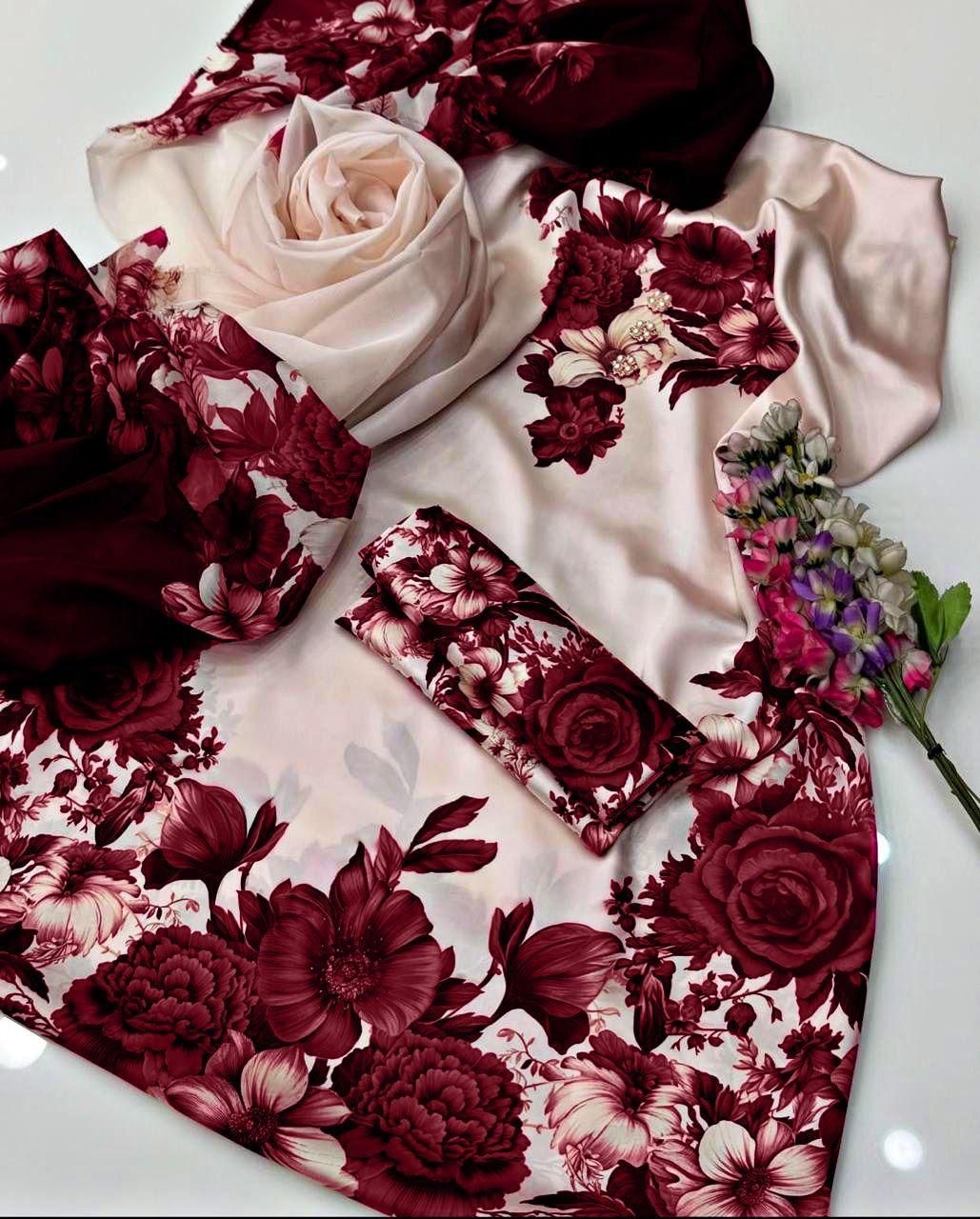 Silk Skin Digital Printed Dres