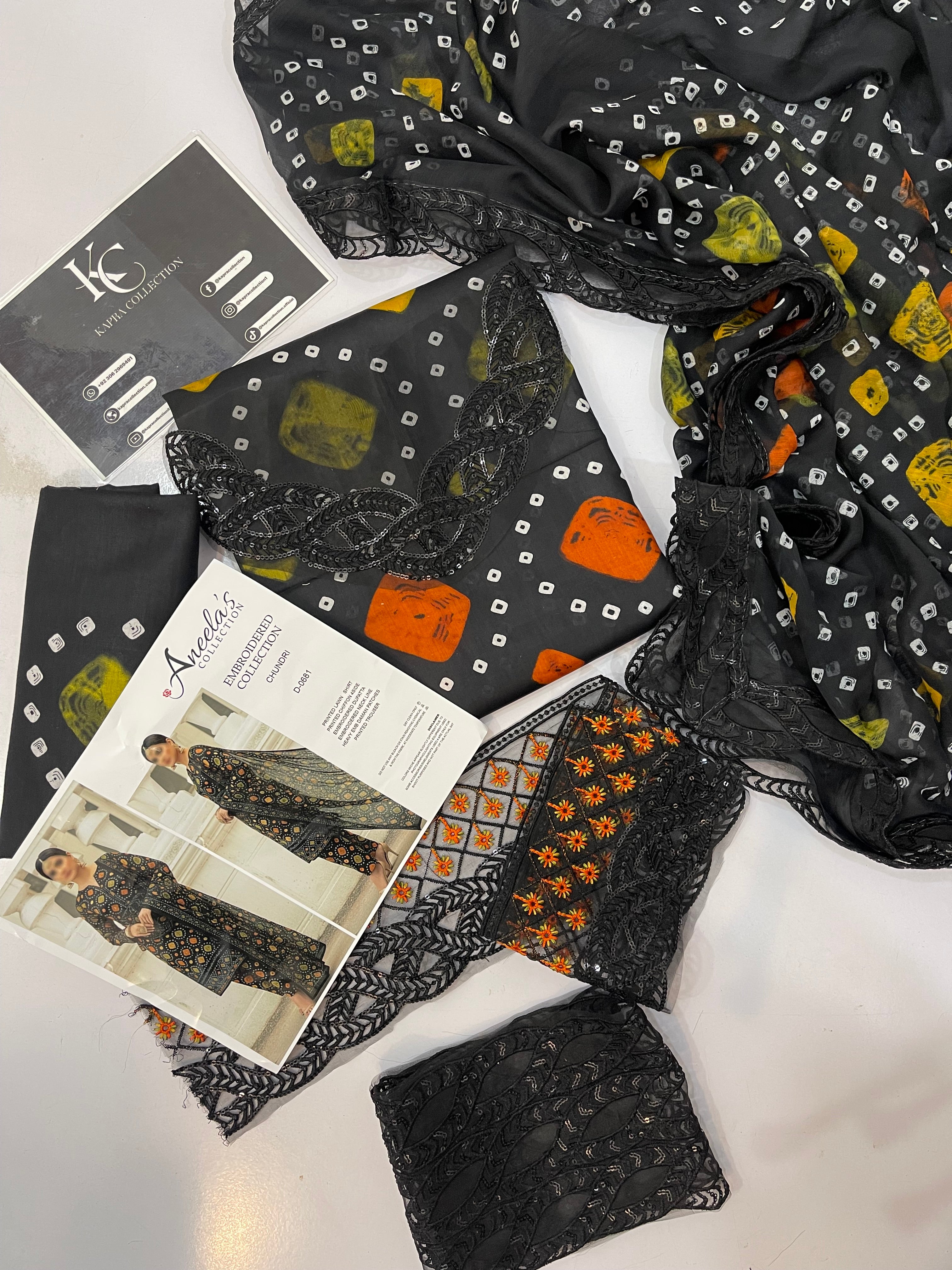 Chunri Printe Lawn Unstitched Dress