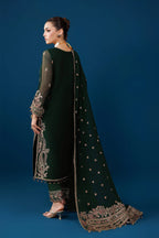 03-Piece Chiffon Suit With Silk Dupatta | Unstitched