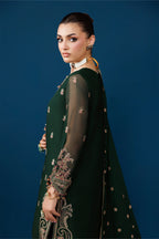03-Piece Chiffon Suit With Silk Dupatta | Unstitched