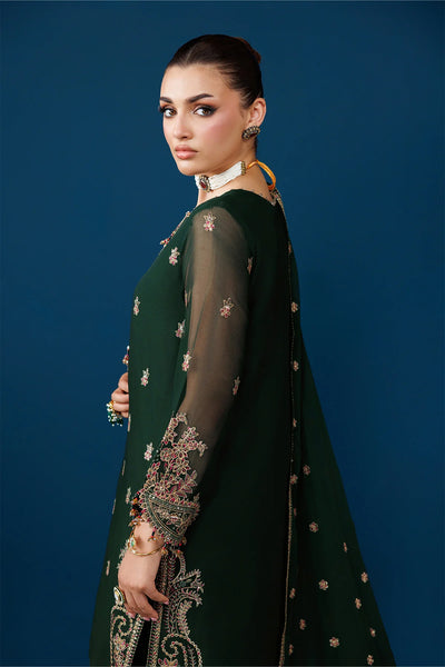 03-Piece Chiffon Suit With Silk Dupatta | Unstitched