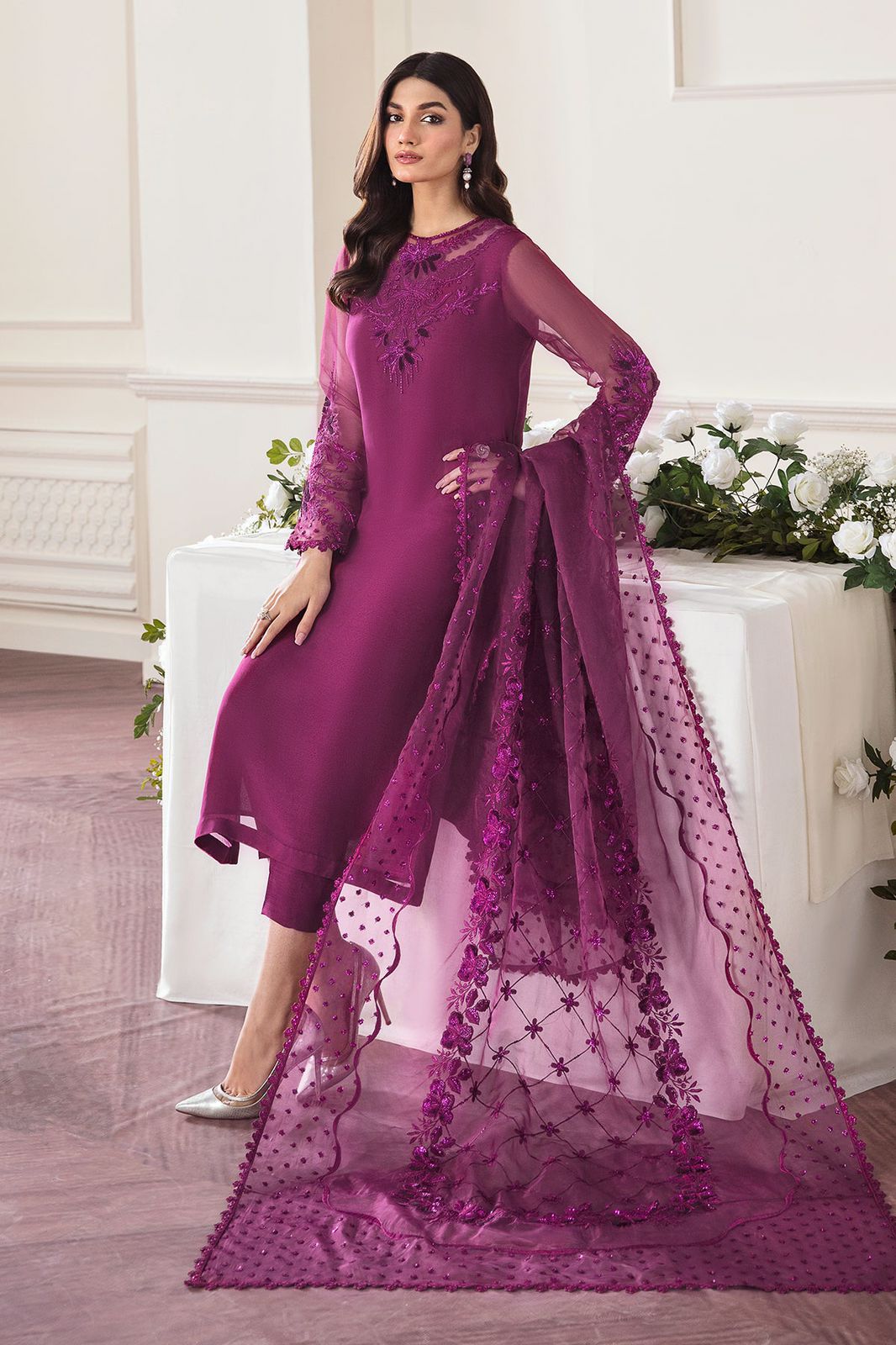 Chiffon for women clothing (UNSTITCHED) by Kapra Collection