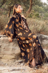 3 piece unstitched lawn digital printed suit - Kapra Collection