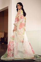 Luxury 3 piece unstitched lawn digital printed suit - Kapra Collection
