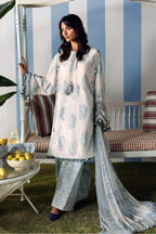 Hiba – Maria.B Inspired Ivory Lawn Suit