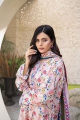 Lawn 3 piece unstitched digital printed suit - Kapra Collection