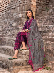 Luxury embroidered lawn collection replica unstitched - Kapra Collection