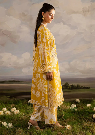 03-Piece Printed Lawn Suit - Unstitched - Kapra Collection