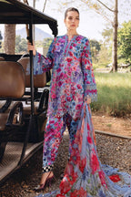 03-Piece Printed Lawn Suit - Unstitched - Kapra Collection