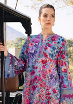 03-Piece Printed Lawn Suit - Unstitched - Kapra Collection