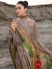 Luxury embroidered lawn collection replica unstitched - Kapra Collection