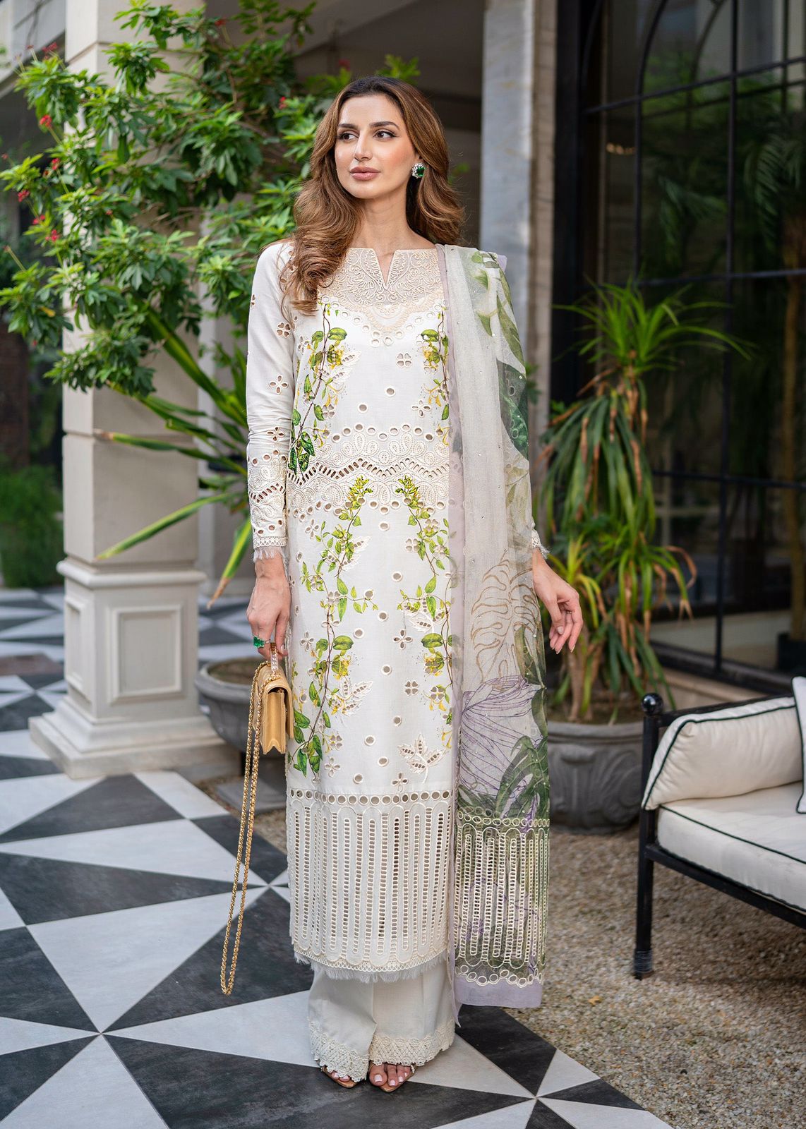 Lawn chikankari for women clothing (UNSTITCHED) by Kapra Collection - Kapra Collection