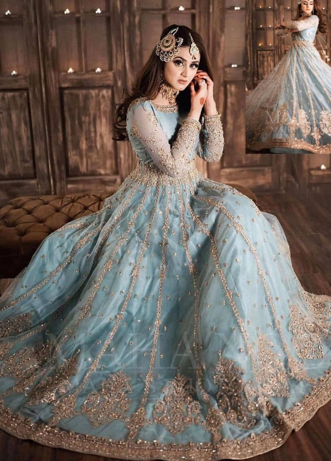 Hira Mani Embroidered Net unstitched