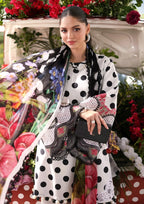 03-Piece Printed Lawn Suit | Unstitched - Kapra Collection
