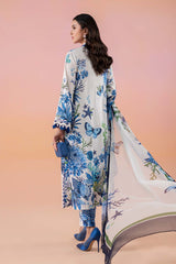 Lawn 3 piece unstitched printed suit - Kapra Collection