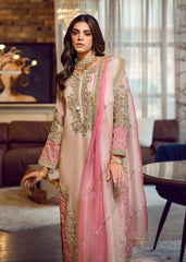 Sareen organza Embroidered unstitched Dress