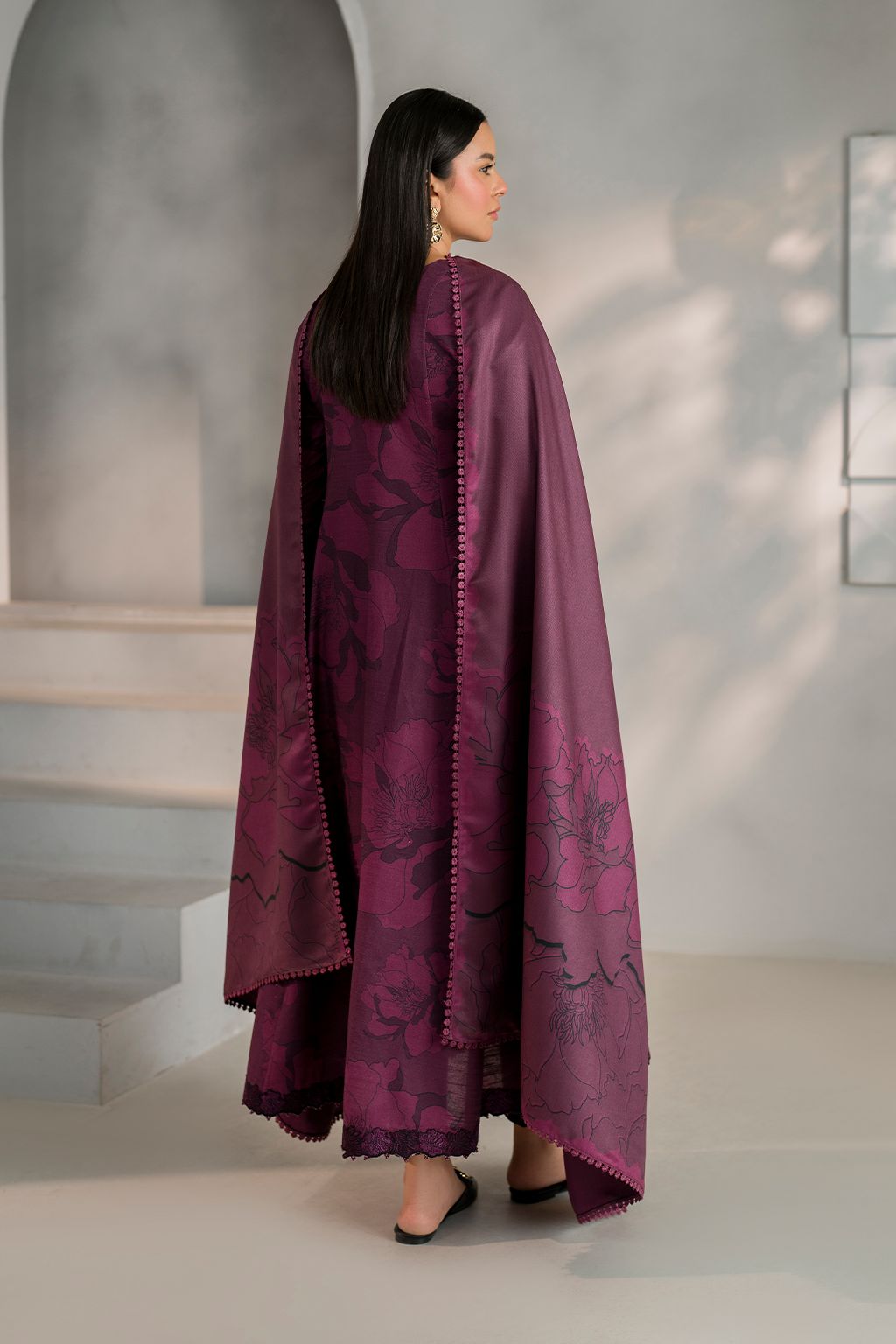 Green Lawn 3Piece Digital Printed Unstitched Dress