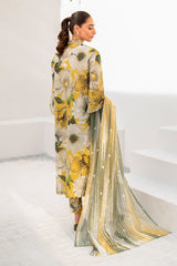 Lawn 3 piece unstitched printed suit - Kapra Collection