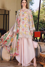 03-Piece Printed Lawn Suit - Unstitched - Kapra Collection