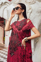 3 Piece Unstitched Embroidered Lawn Suit - Kapra Collection