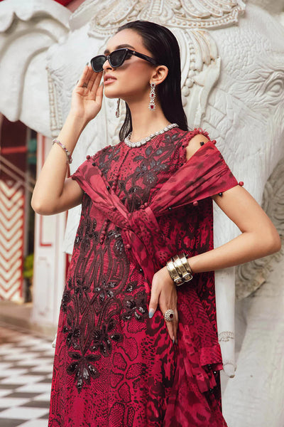 3 Piece Unstitched Embroidered Lawn Suit - Kapra Collection