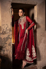 Azure Chiffon Unstitched 3Piece Dress