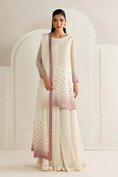 03-Piece Chiffon Suit With Embroidery | Unstitched