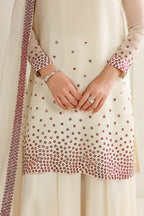 03-Piece Chiffon Suit With Embroidery | Unstitched