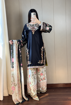 Ethnic – Black Premium Silk Embroidered Suit