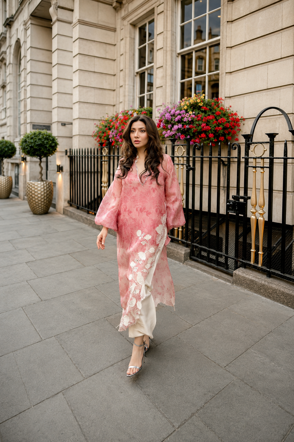 Samaira – Sania Maskatiya Inspired Blush Silk Suit