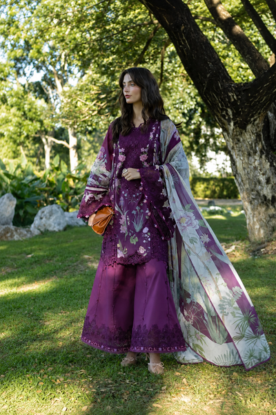 Maheen – Elaaf Inspired Plum Lawn Suit