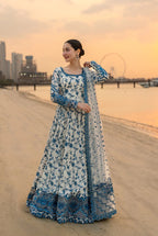 03-Piece Cotton Suit ( Maxi Style ) - Unstitched - Kapra Collection