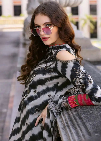 Zebra Lawn unstitched - Kapra Collection