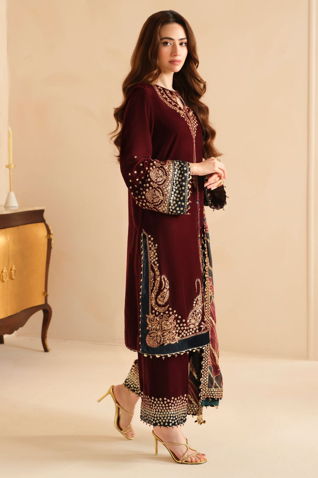 Velvet for women clothing (UNSTITCHED) by Kapra Collection