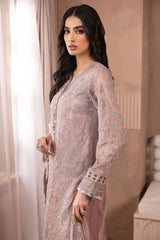 Organza fromal dress unstitched by Kapra collection - Kapra Collection