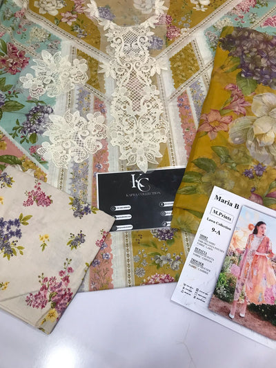 3 peace M Print likely offers high-quality printed fabrics with trendy designs - Kapra Collection