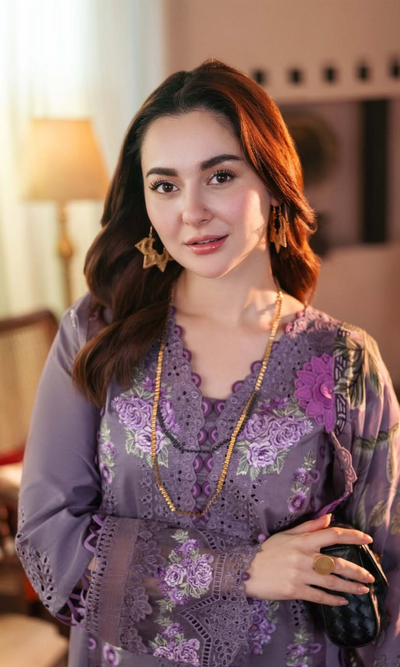 03-Piece Seq Embroidered Chikankari Lawn Dress - Kapra Collection