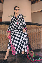 Digital Printed Lawn 03-Piece Dress - Kapra Collection