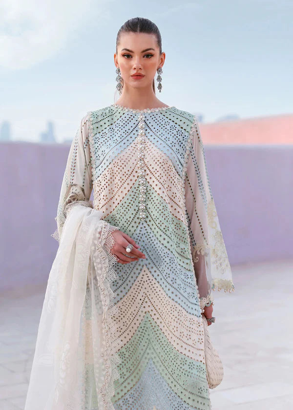 03-Piece Swiss Lawn Suit - Unstitched - Kapra Collection