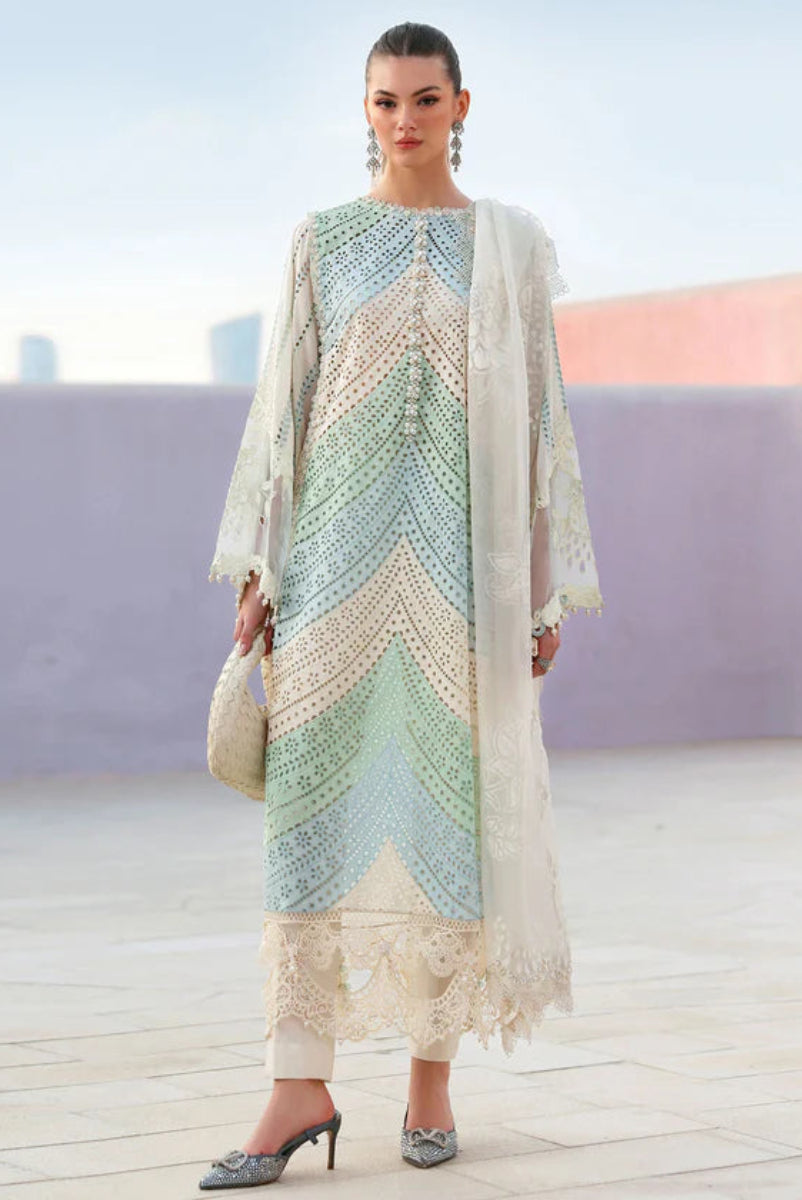 03-Piece Swiss Lawn Suit - Unstitched - Kapra Collection