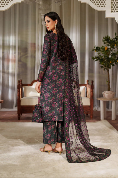 03-Piece Printed Lawn Suit - Unstitched - Kapra Collection