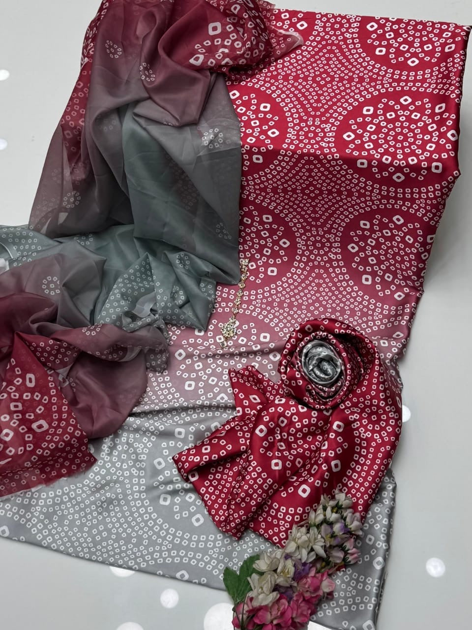Shamoze Silk Chunri Digital Printed 3piece