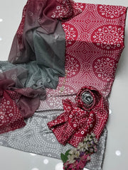 Shamoze Silk Chunri Digital Printed 3piece